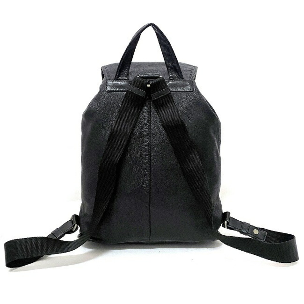 Prada Drawstring Triangle Backpack Black Leather - image 3